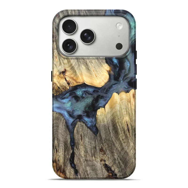 iPhone 17 Pro Max Wood Live Edge Phone Case - Fritz (Clear, 829506)