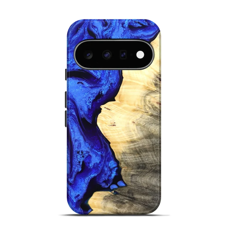 Pixel 11 Wood Live Edge Phone Case - Carey (Blue, 829497)