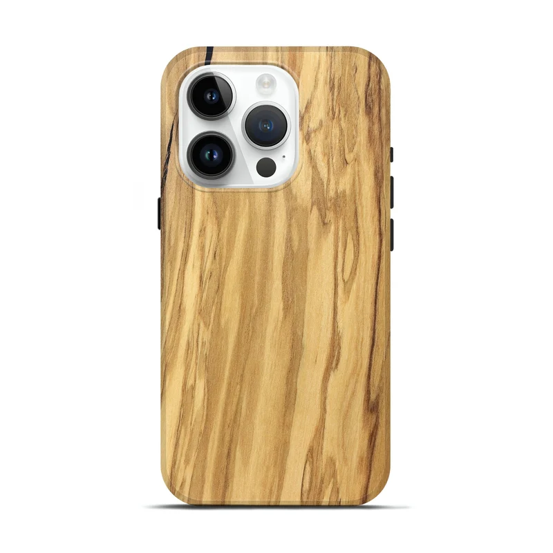 iPhone 15 Pro Wood Live Edge Phone Case - Mael (Solid Wood, 829267)