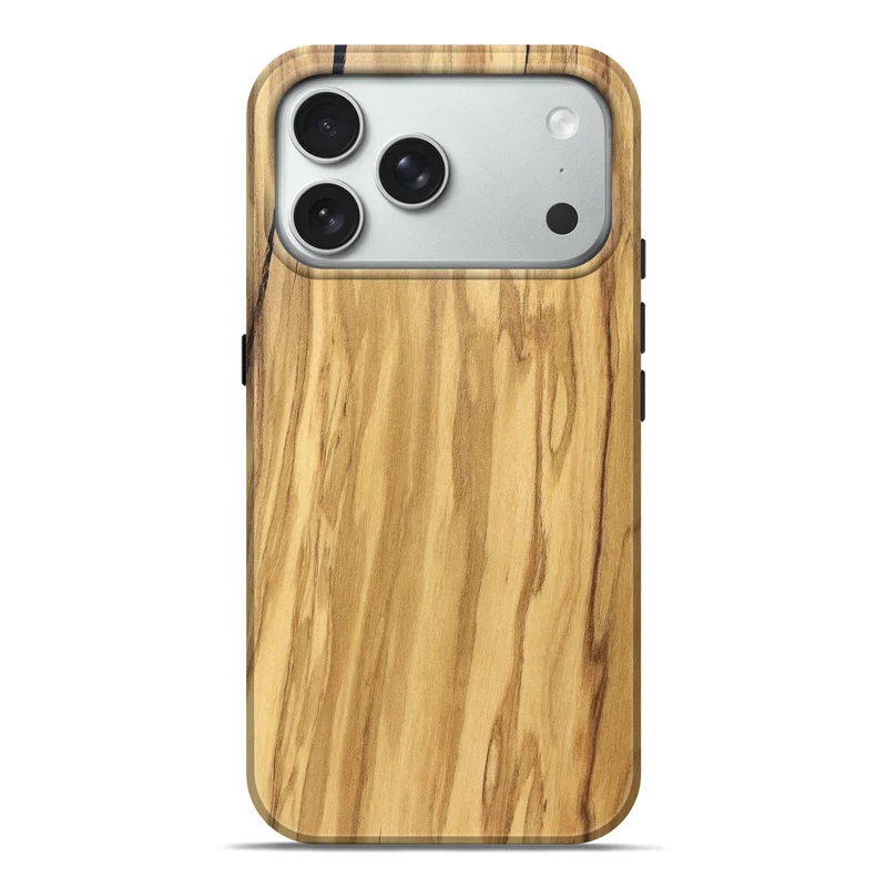iPhone 18 Pro Max Wood Live Edge Phone Case - Mael (Solid Wood, 829267)