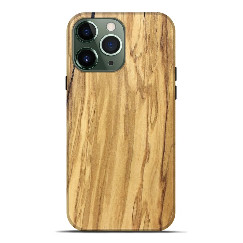 iPhone 13 Pro Max Wood Live Edge Phone Case - Mael (Solid Wood, 829267)