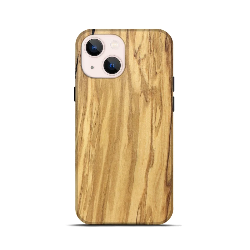 iPhone 13 mini Wood Live Edge Phone Case - Mael (Solid Wood, 829267)
