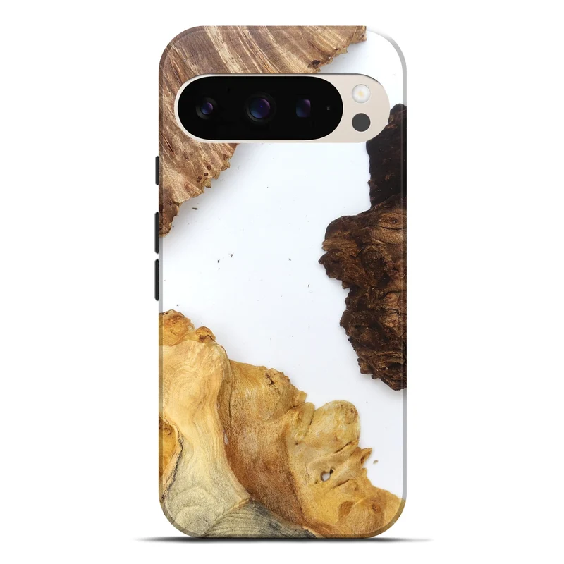 Pixel 9 Pro XL Wood Live Edge Phone Case - Silvia (Clear, 829297)