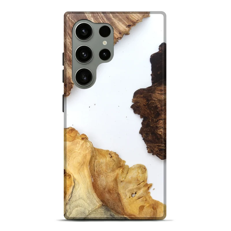 Galaxy S24 Ultra Wood Live Edge Phone Case - Silvia (Clear, 829297)