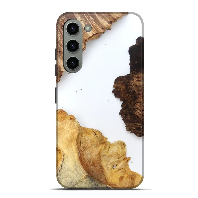 Galaxy S23 Plus Wood Live Edge Phone Case - Silvia (Clear, 829297)