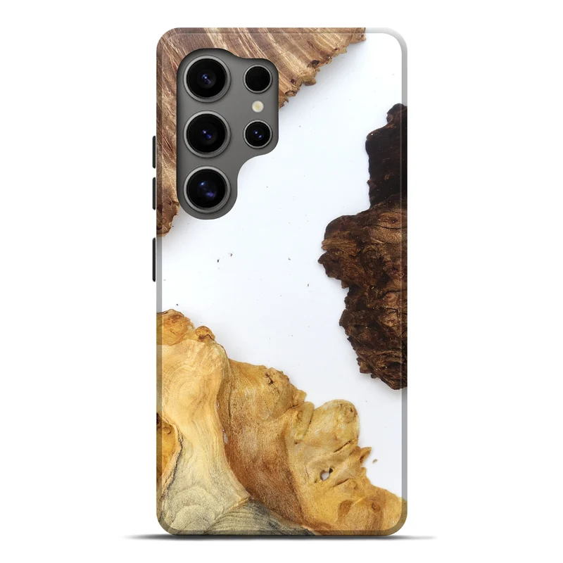 Galaxy S25 Ultra Wood Live Edge Phone Case - Silvia (Clear, 829297)