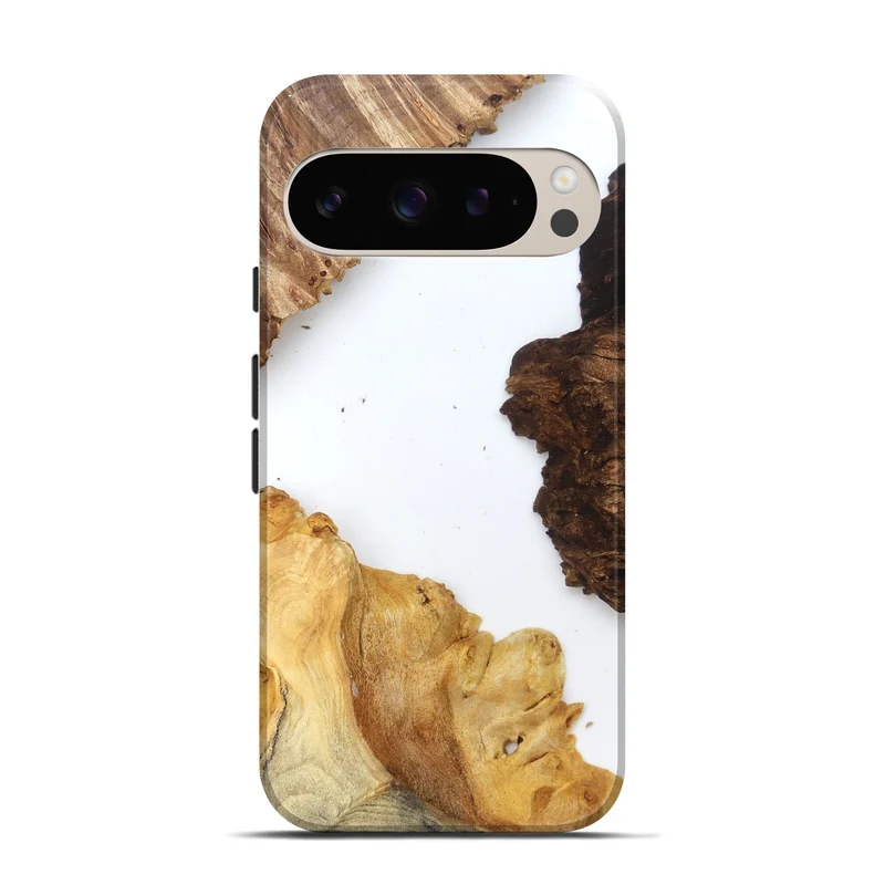 Pixel 9 Pro Wood Live Edge Phone Case - Silvia (Clear, 829297)