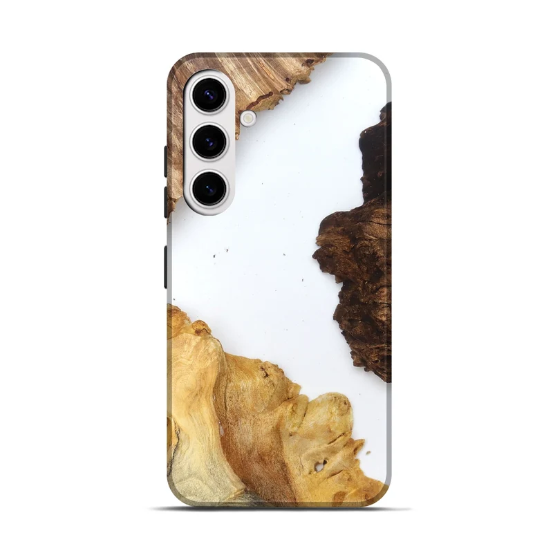 Galaxy S25 Wood Live Edge Phone Case - Silvia (Clear, 829297)