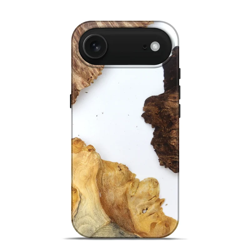 iPhone 17 Air Wood Live Edge Phone Case - Silvia (Clear, 829297)