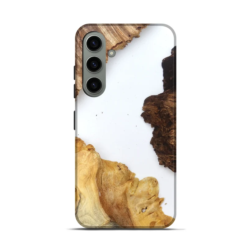 Galaxy S24 Wood Live Edge Phone Case - Silvia (Clear, 829297)
