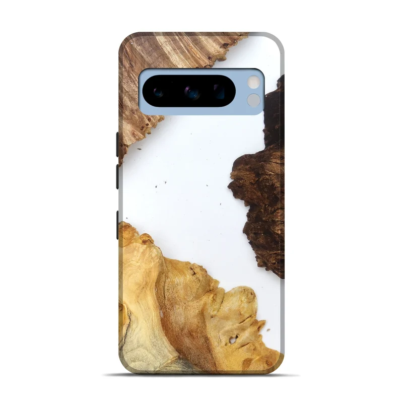 Pixel 8 Pro Wood Live Edge Phone Case - Silvia (Clear, 829297)