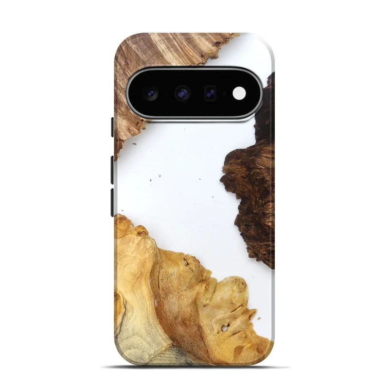Pixel 11 Pro Wood Live Edge Phone Case - Silvia (Clear, 829297)