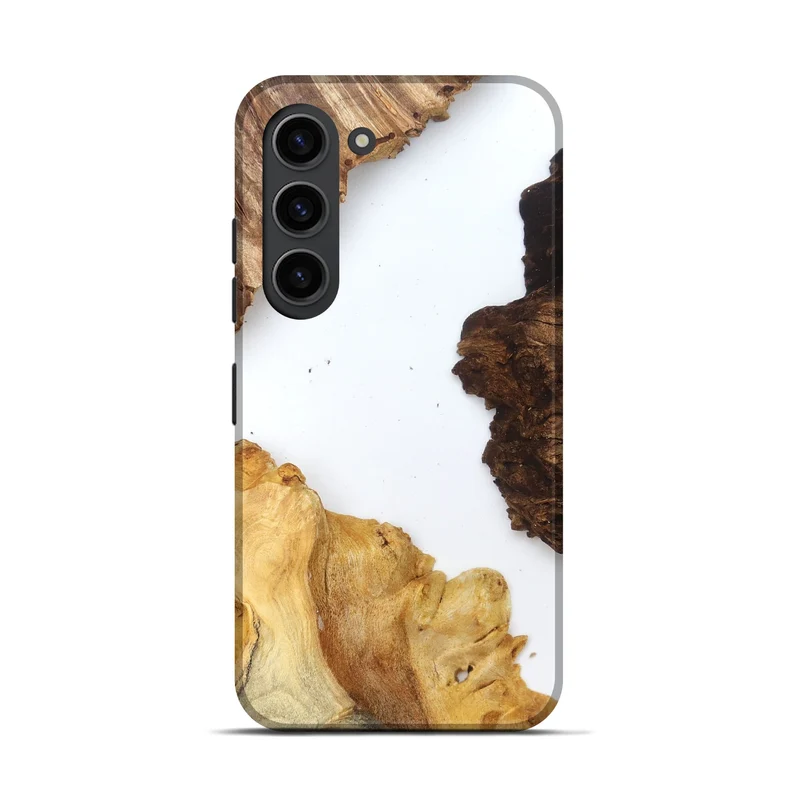 Galaxy S23 Wood Live Edge Phone Case - Silvia (Clear, 829297)