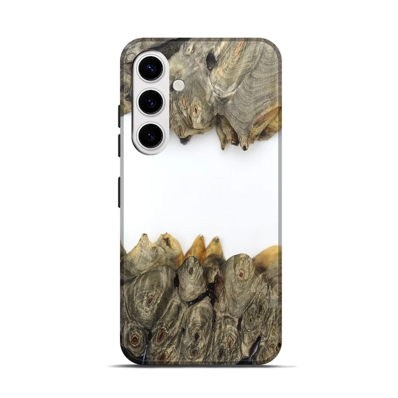 Galaxy S25 Wood Live Edge Phone Case - Jodie (Clear, 829296)