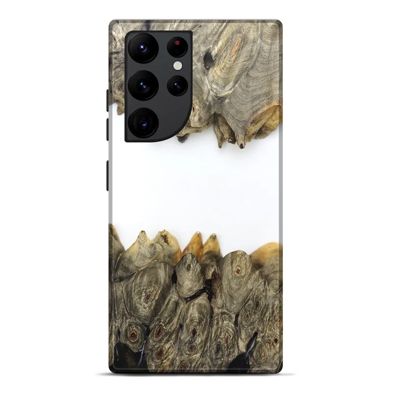 Galaxy S22 Ultra Wood Live Edge Phone Case - Jodie (Clear, 829296)