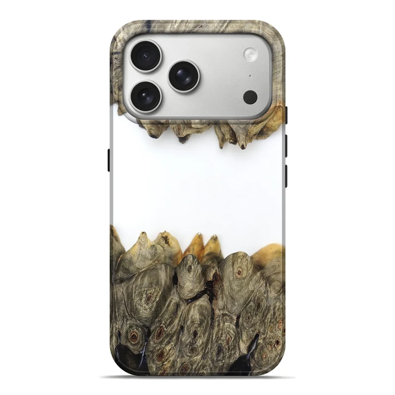 iPhone 17 Pro Max Wood Live Edge Phone Case - Jodie (Clear, 829296)