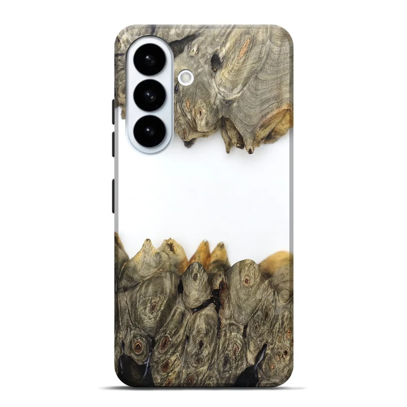 Galaxy S26 Plus Wood Live Edge Phone Case - Jodie (Clear, 829296)