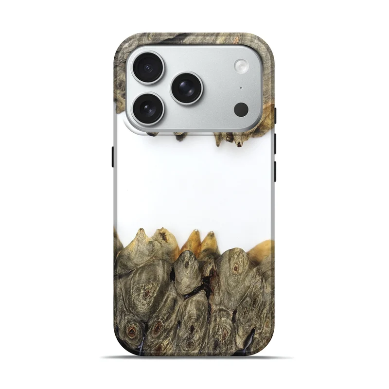 iPhone 18 Pro Wood Live Edge Phone Case - Jodie (Clear, 829296)