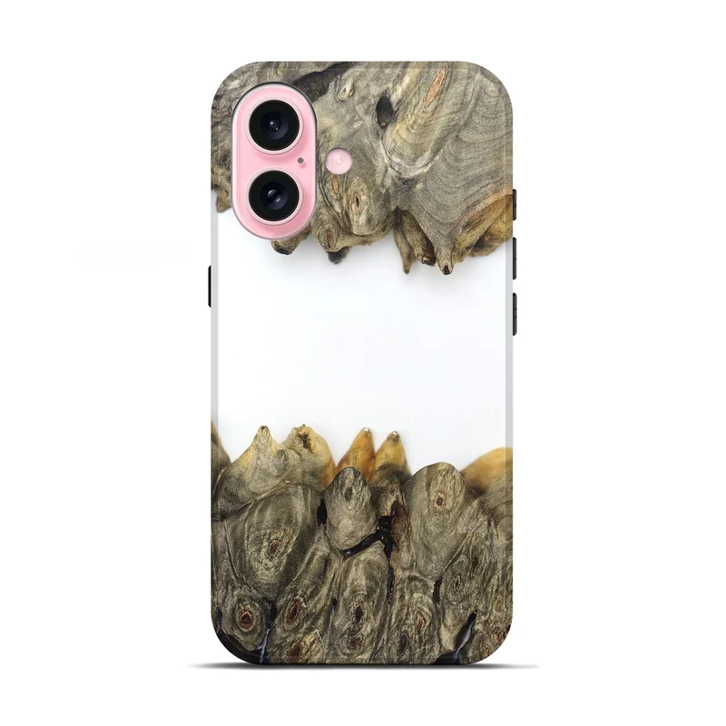 iPhone 17 Wood Live Edge Phone Case - Jodie (Clear, 829296)