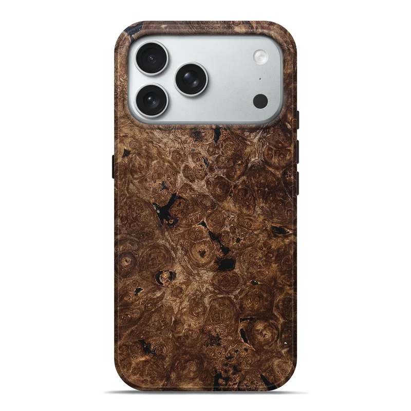 iPhone 18 Pro Max Wood Live Edge Phone Case - Rheta (Solid Wood, 829499)