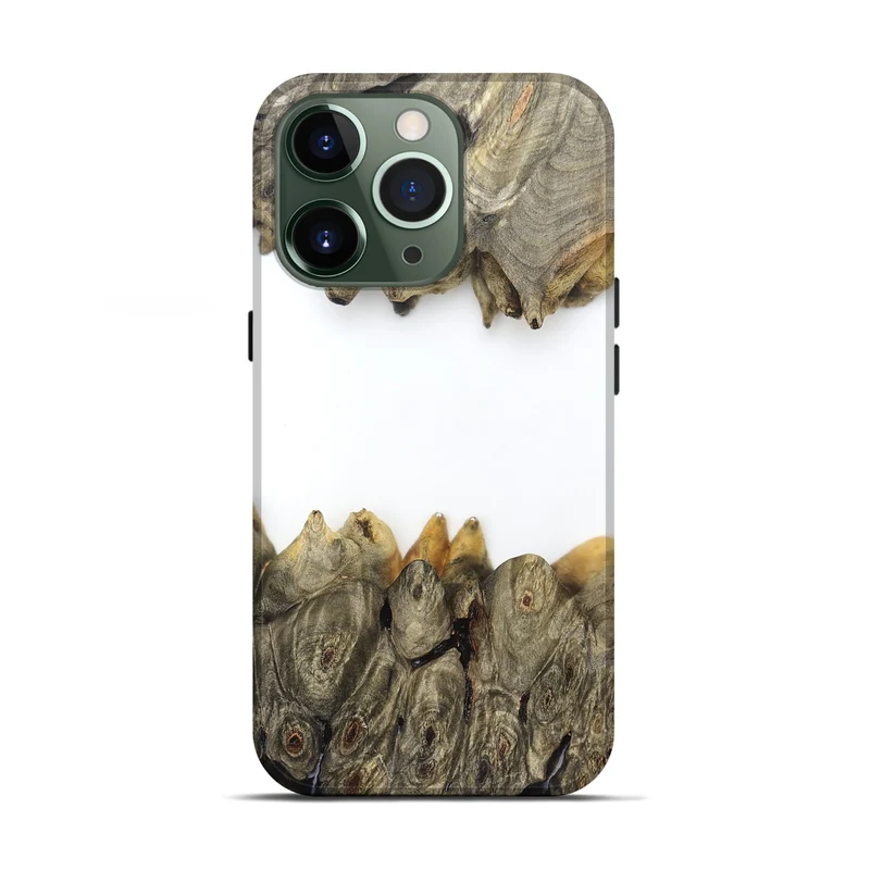 iPhone 13 Pro Wood Live Edge Phone Case - Jodie (Clear, 829296)