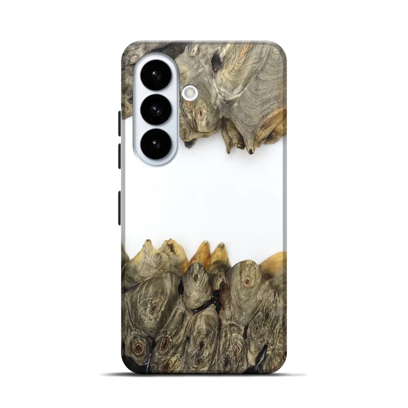 Galaxy S26 Wood Live Edge Phone Case - Jodie (Clear, 829296)