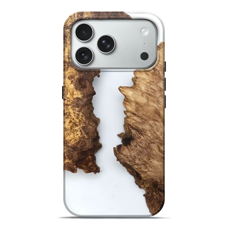 iPhone 18 Pro Max Wood Live Edge Phone Case - Wade (Clear, 829295)