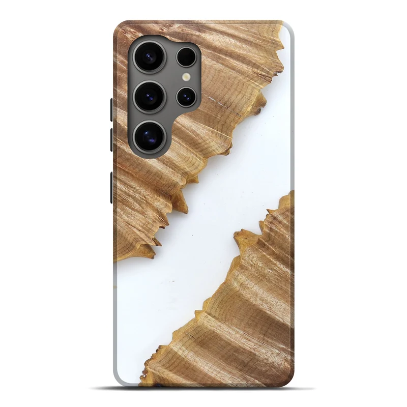 Galaxy S25 Ultra Wood Live Edge Phone Case - Al (Clear, 829292)