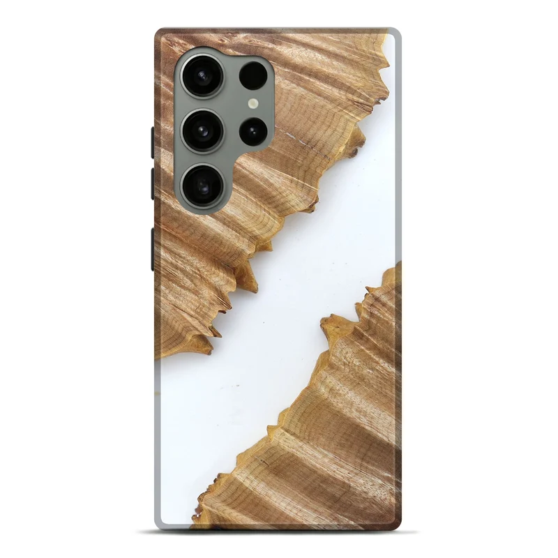 Galaxy S24 Ultra Wood Live Edge Phone Case - Al (Clear, 829292)