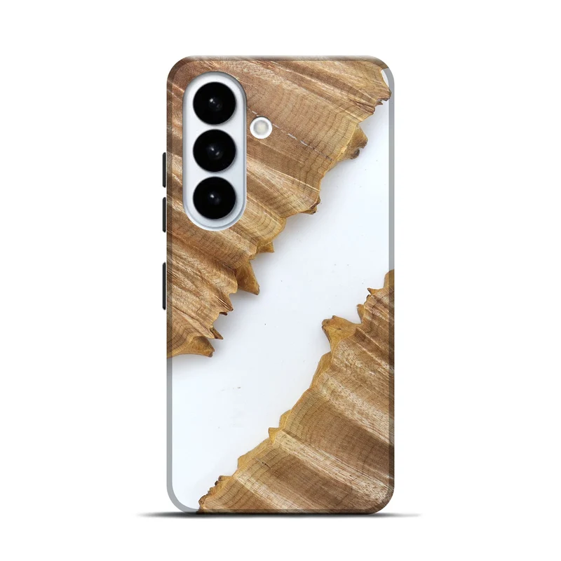 Galaxy S26 Wood Live Edge Phone Case - Al (Clear, 829292)