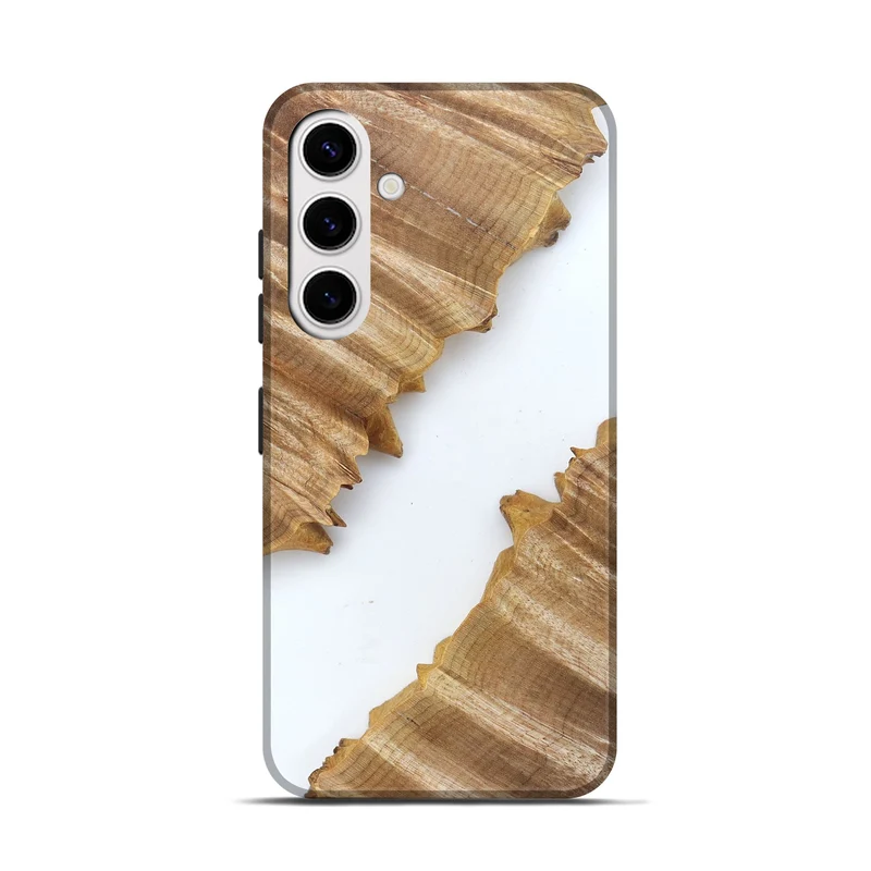 Galaxy S25 Wood Live Edge Phone Case - Al (Clear, 829292)