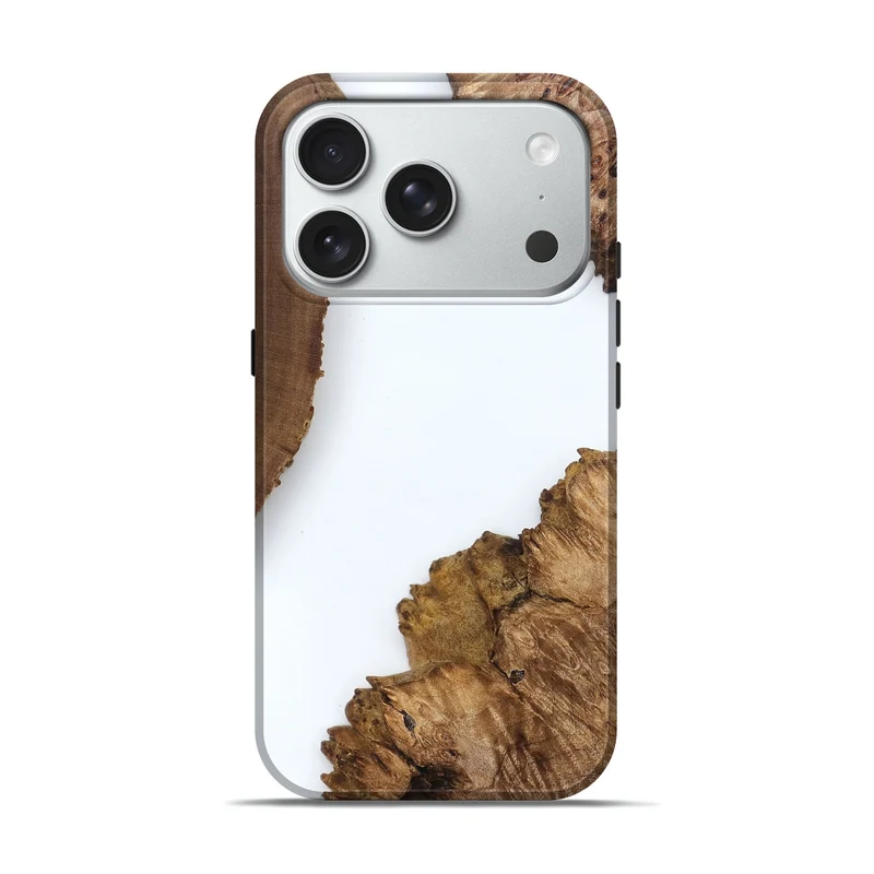 iPhone 18 Pro Wood Live Edge Phone Case - Davian (Clear, 829291)