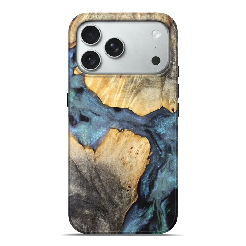 iPhone 18 Pro Max Wood Live Edge Phone Case - Waldo (Clear, 829500)