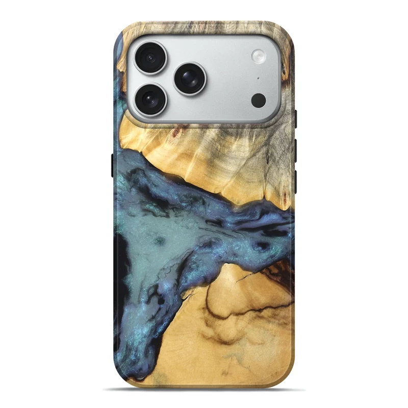 iPhone 18 Pro Max Wood Live Edge Phone Case - Edison (Clear, 829504)