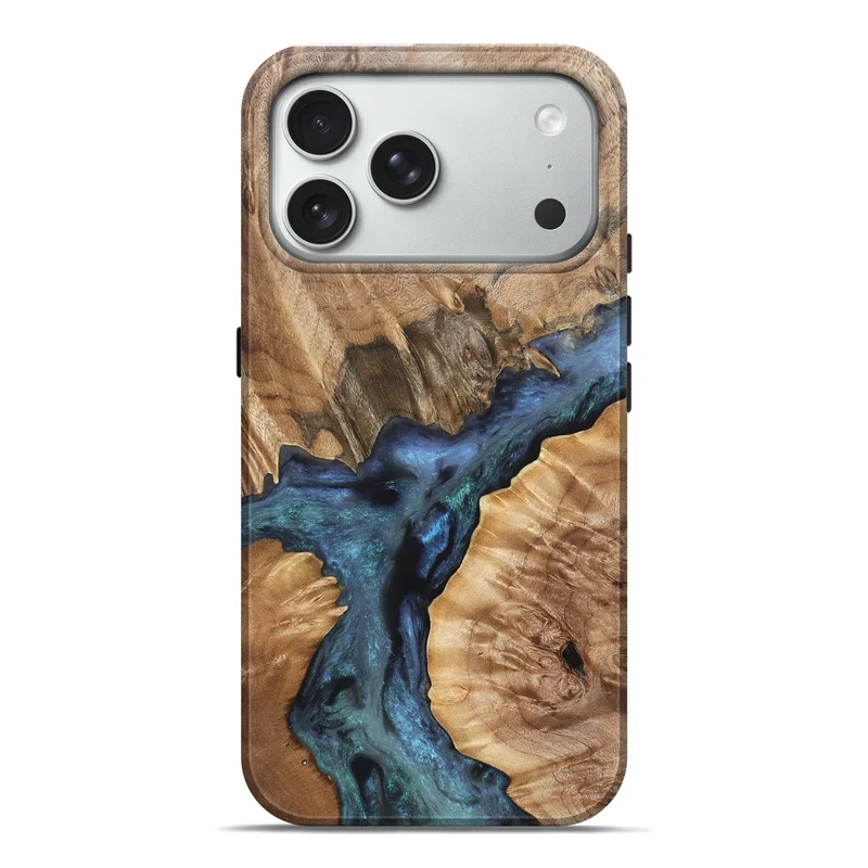 iPhone 18 Pro Max Wood Live Edge Phone Case - Manila (Clear, 829505)