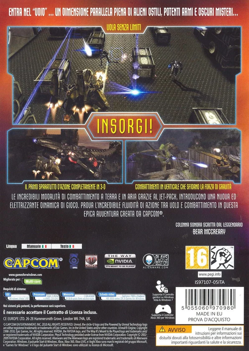 DARK VOID PC GAMES EDIZIONE ITALIANA