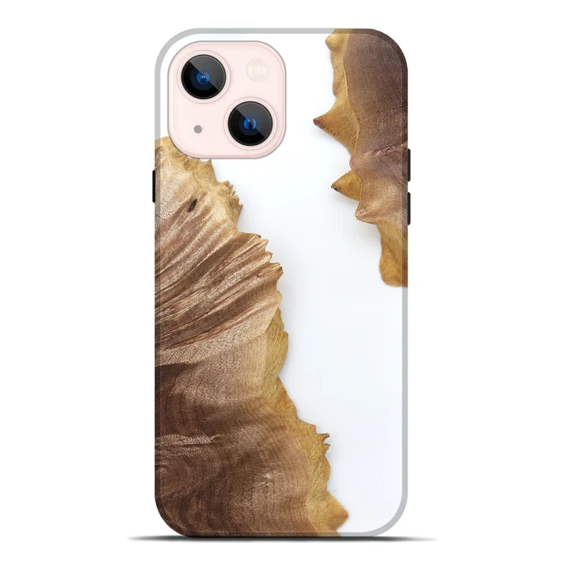 iPhone 14 Plus Wood Live Edge Phone Case - Blake (Clear, 829289)