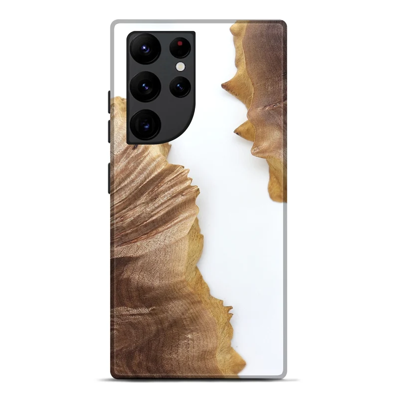 Galaxy S22 Ultra Wood Live Edge Phone Case - Blake (Clear, 829289)