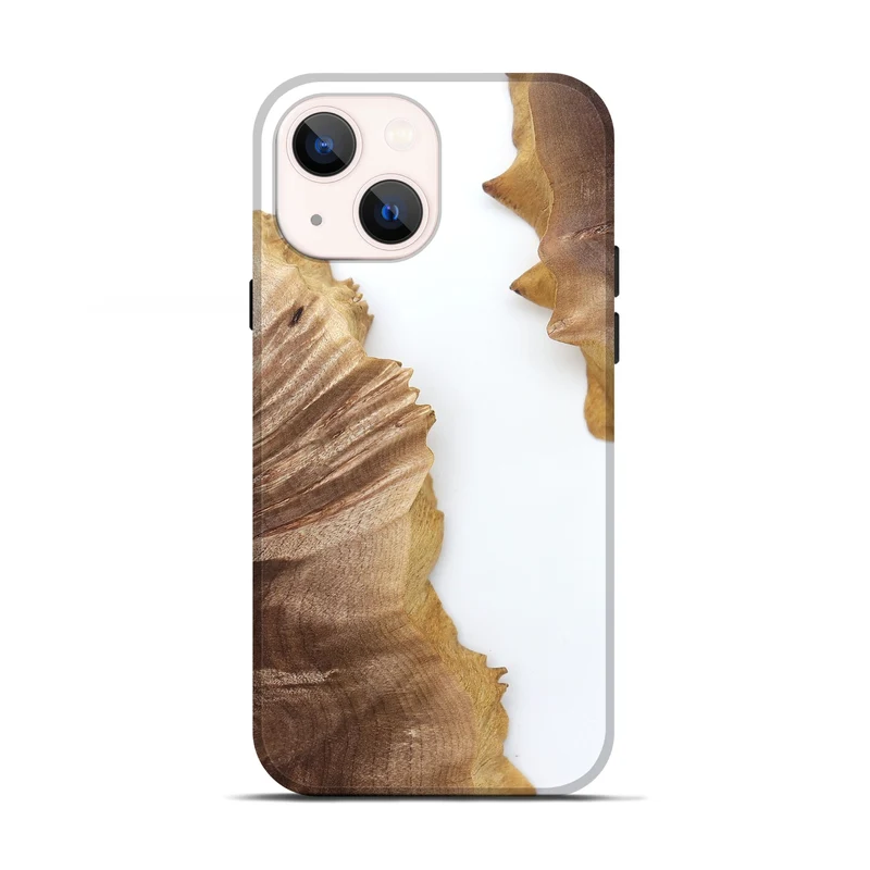 iPhone 13 Wood Live Edge Phone Case - Blake (Clear, 829289)