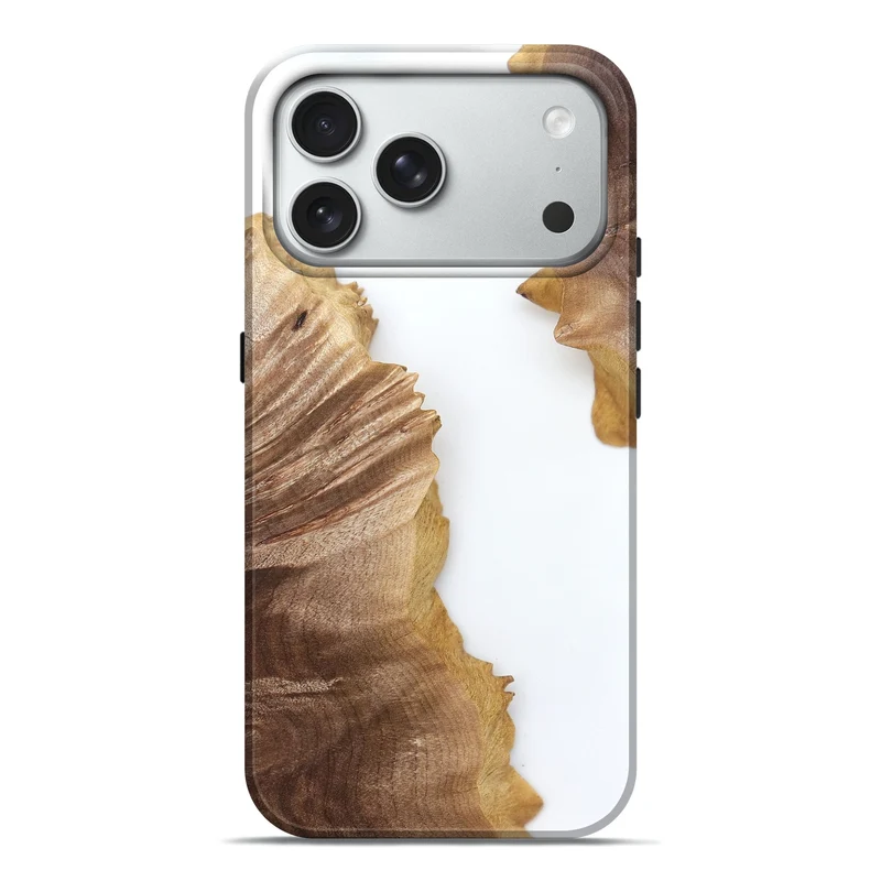iPhone 18 Pro Max Wood Live Edge Phone Case - Blake (Clear, 829289)