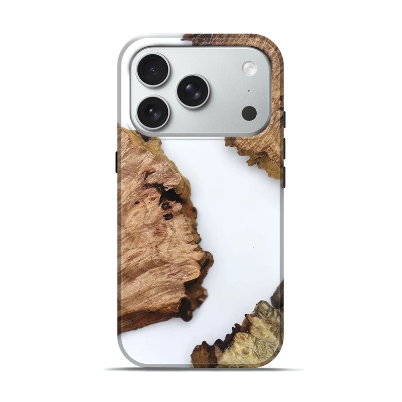 iPhone 18 Pro Wood Live Edge Phone Case - Brinley (Clear, 829288)