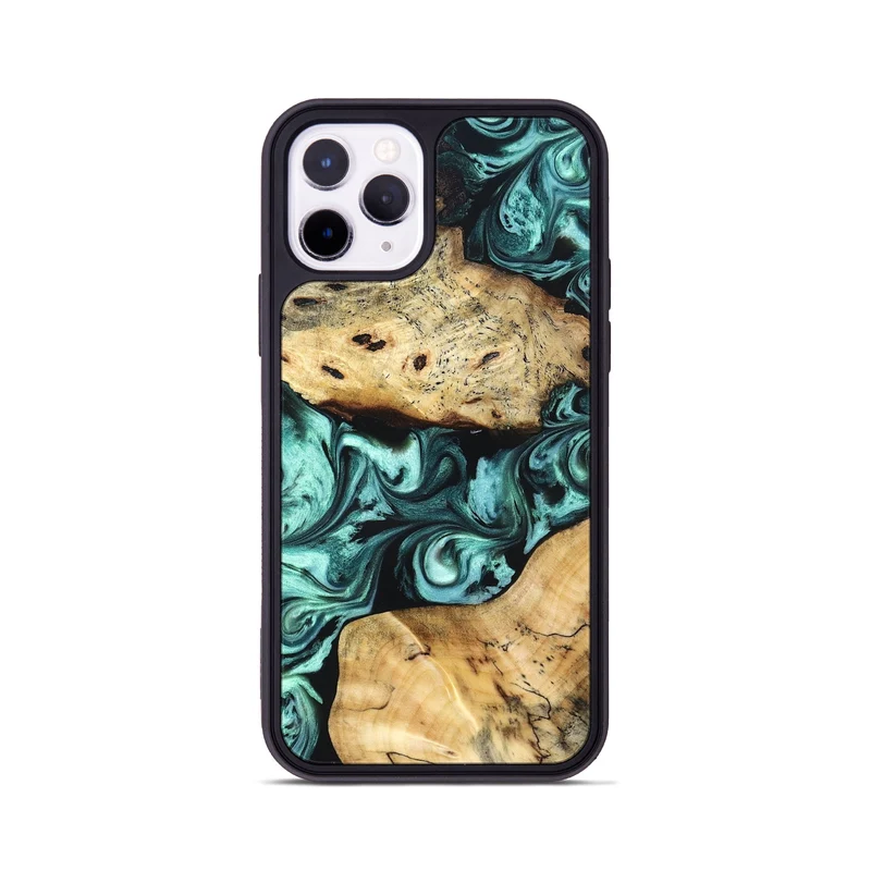 iPhone 11 Pro Wood Phone Case - Kasey (Green, 829390)
