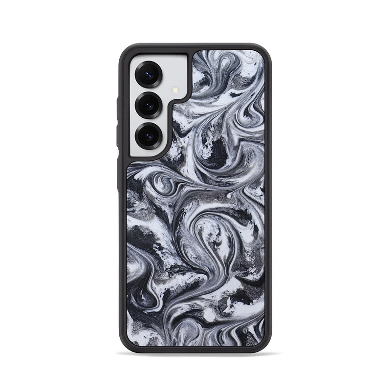 Galaxy S25 ResinArt Phone Case - Jace (Black & White, 829451)