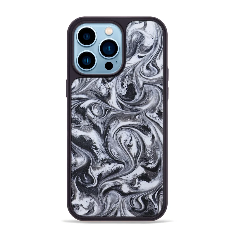 iPhone 14 Pro Max ResinArt Phone Case - Jace (Black & White, 829451)