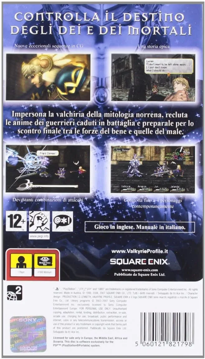 VALKYRIE PROFILE LENNETH PSP EDIZIONE ITALIANA