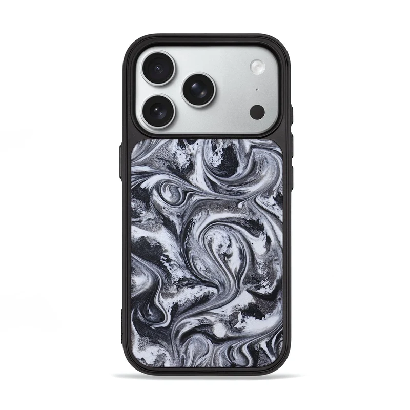 iPhone 18 Pro ResinArt Phone Case - Jace (Black & White, 829451)