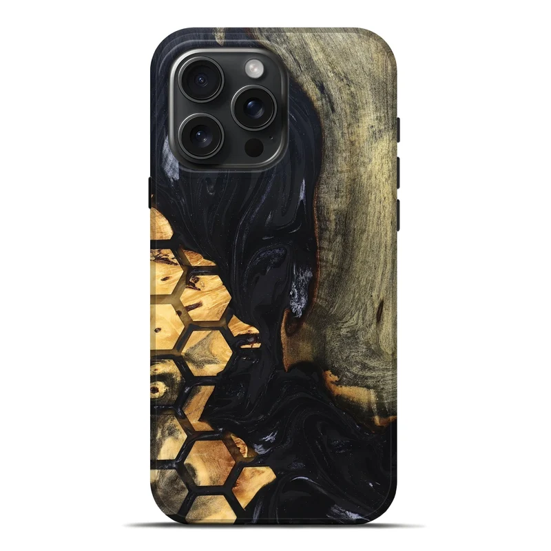 iPhone 16 Pro Max Wood Live Edge Phone Case - Missy (Pattern, 829271)
