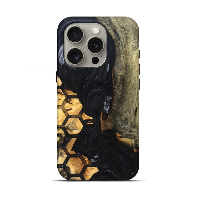 iPhone 16 Pro Wood Live Edge Phone Case - Missy (Pattern, 829271)