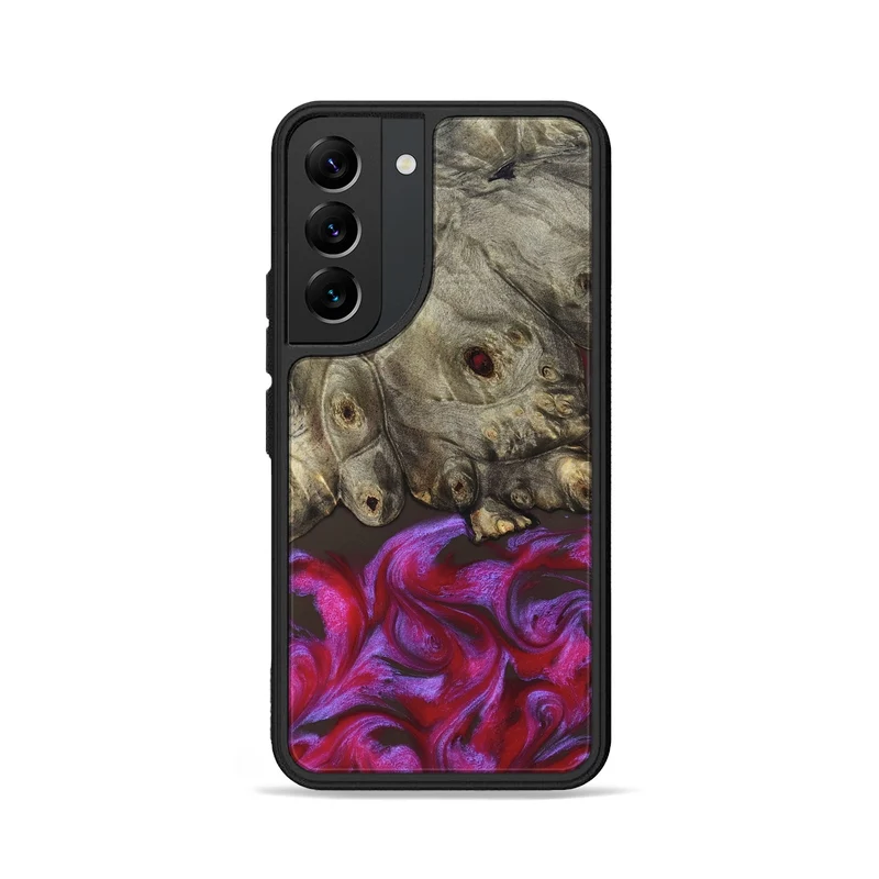 Galaxy S22 Wood Phone Case - Timmy (Red, 829434)
