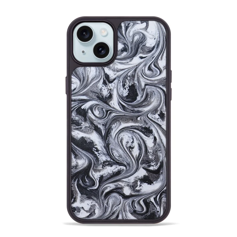 iPhone 15 Plus ResinArt Phone Case - Jace (Black & White, 829451)